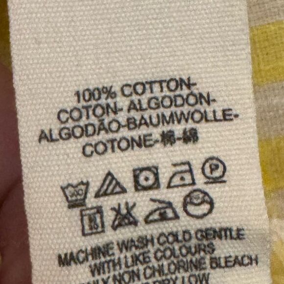 Free People Size 2/XS Yellow Gingham Lace Blouse Shorts Tessa Set - Picture 11 of 11